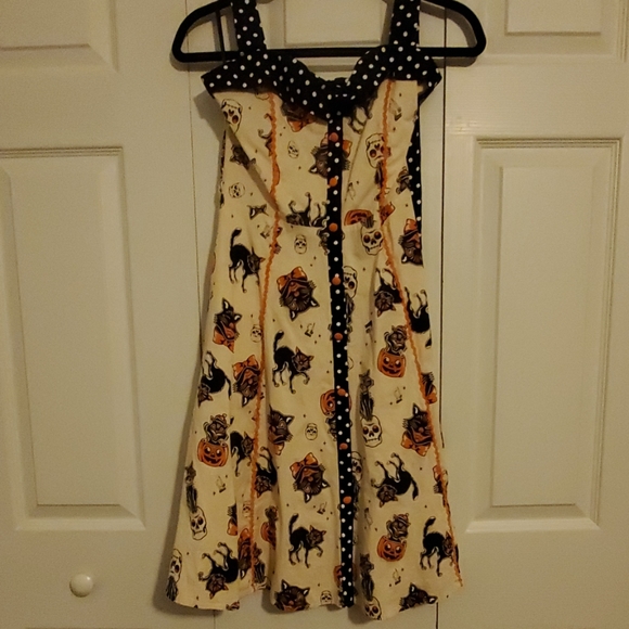 Sourpuss Dresses & Skirts - EUC Sourpuss black cat dress